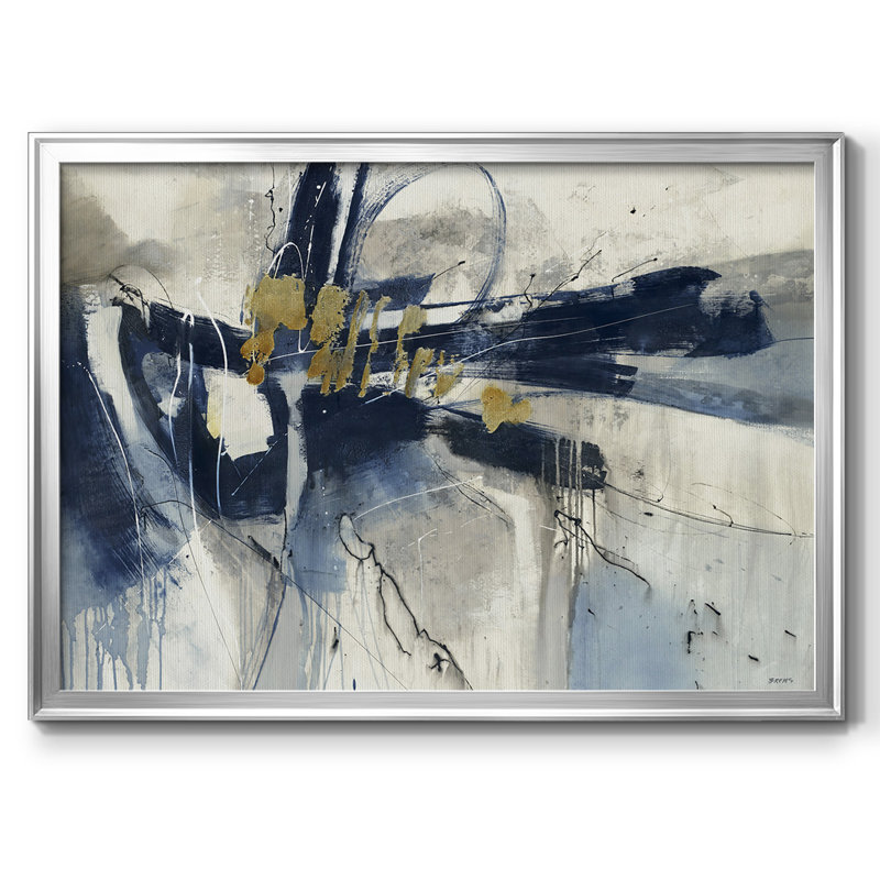 «The Weaver», toile tendue avec châssis_UBRM177, Argent, H 18 po x l 26 po x P 1,5 po