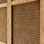 Armoire de rangement en bois et rotin