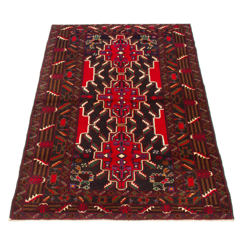 Teimani Red Rug 3'7" x 6'9"