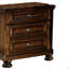 Table de chevet en bois avec 2 tiroirs
