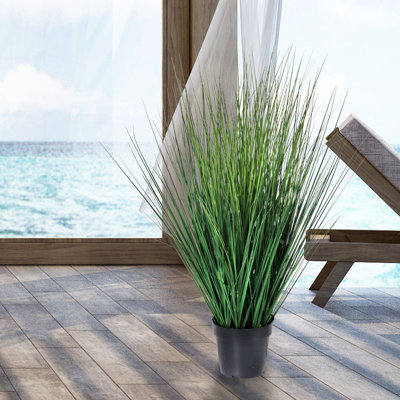 Artificial Onion Fountain Grass in Pot
