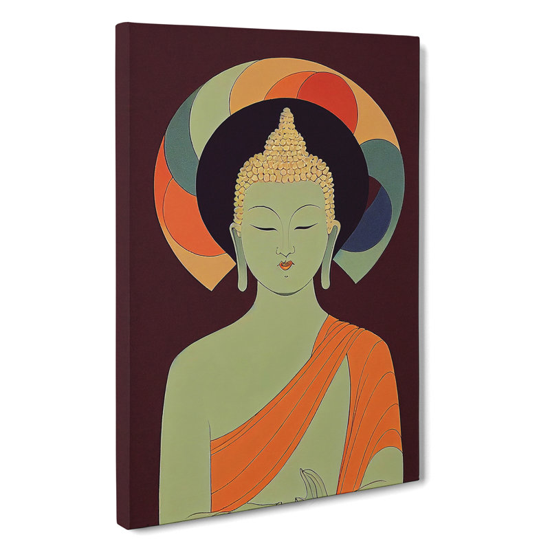 Artful Buddha - Wrapped Canvas, 76cm H x 50cm W x 3cm D
