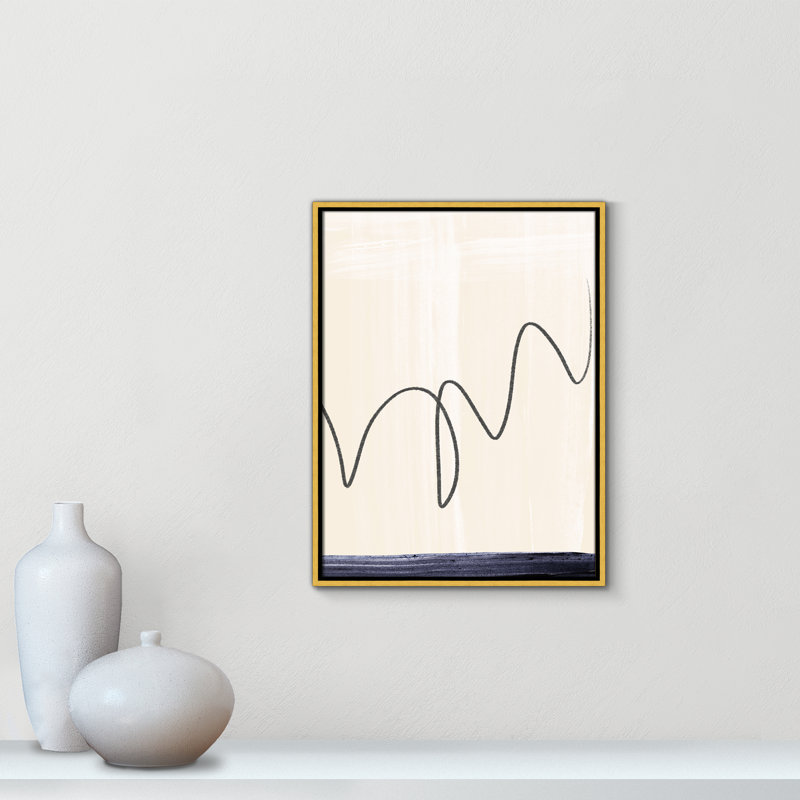Départs II - Reproduction d'art sur toile, H 25,5 po x l 19,5 po x P 2 po, Toile dorée