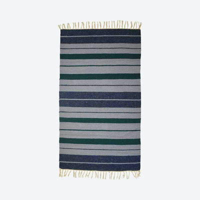 Hico Striped Hand Woven 90cm X 150cm Indoor / Outdoor Area Rug