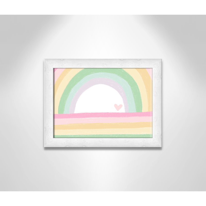 Décoration murale pour enfants, H 12 po x l 16 po x P 0,63 po, Encadré plat à grain de bois blanc