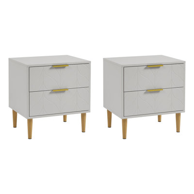 Adams 50cm W Manufactured Wood Bedside Table