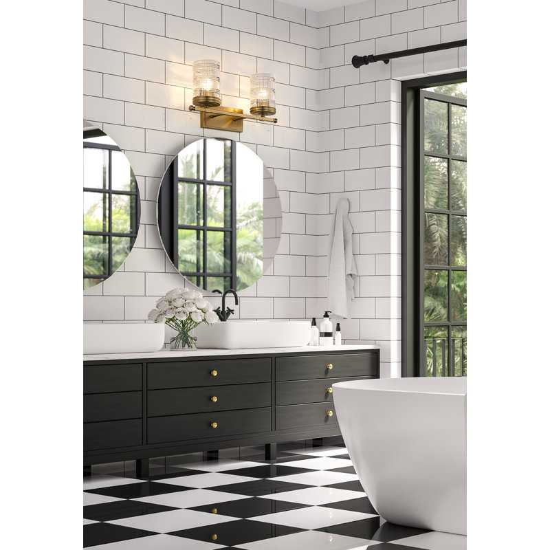 Fennelly 2 - Light Dimmable Vanity Light, Heirloom Gold