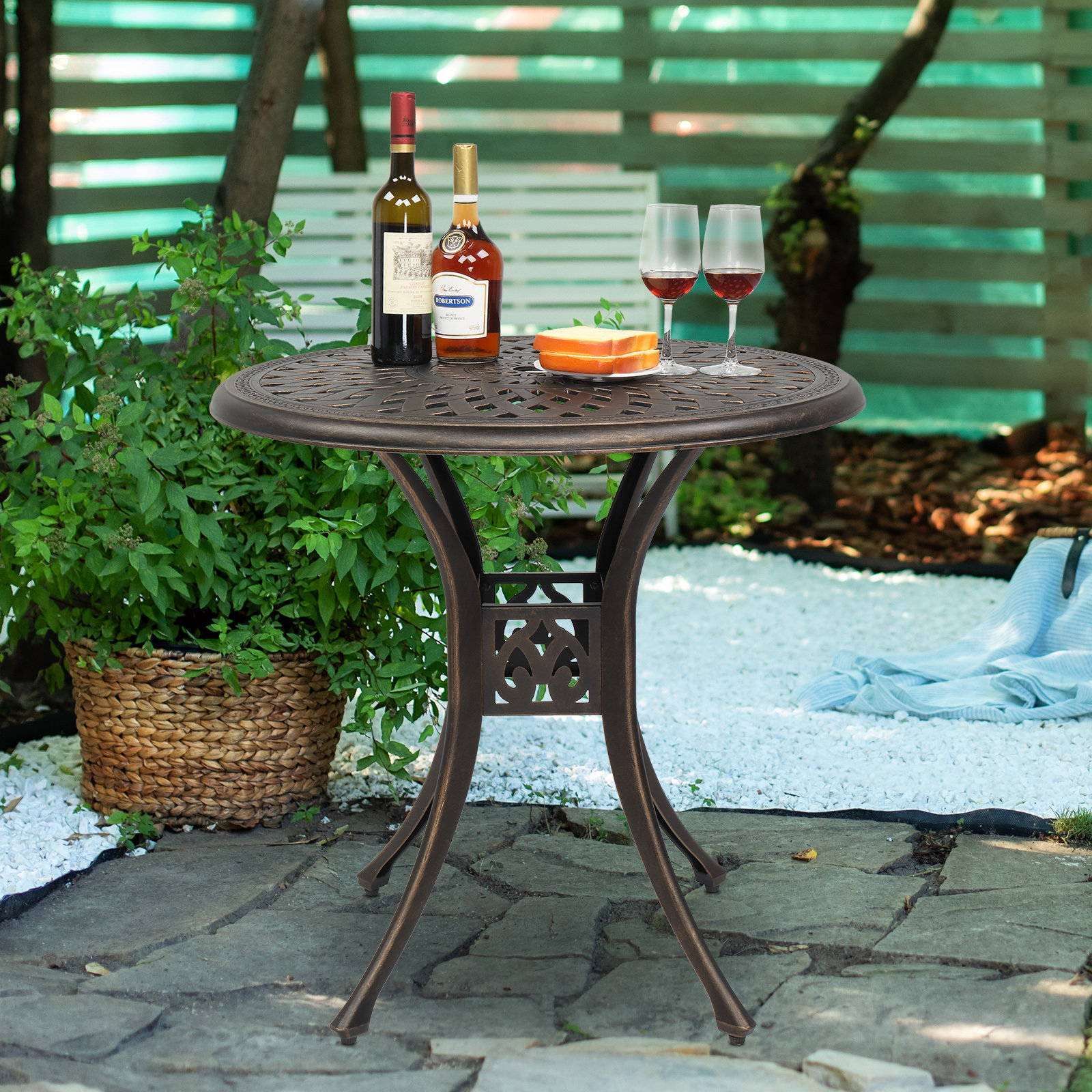Alcott Hill® Dyar Aluminum Bistro Table & Reviews - Wayfair Canada