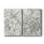 Toile tendue avec châssis à motif floral III-537290363