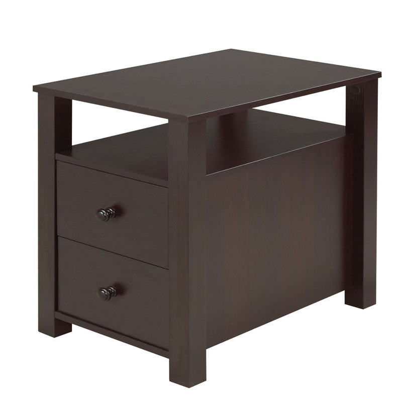 Table d'appoint Demasky, cerisier foncé