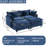 Chenille Modular Sleeper Sofa | Cloud Style Convertible Sectional Couch, Soft Fabric, Modern Living Room Furniture-1557527484