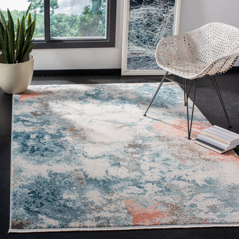 Mesa Shivan Performance Abstract Rug, Rectangle 5'3" x 7'6"