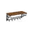 Anthoula Wall Mounted Floating Shelf With Hanging Rail and Hooks