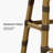 Patio Bamboo Print Finish Counter & Bar Height Stools With Rattan Back (set Of 2)-50490748-50490723