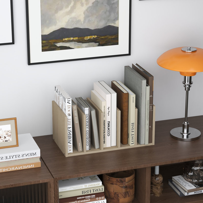 Étagère de bureau avec compartiments, Noir
