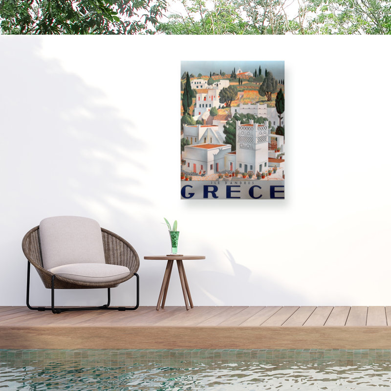 Marcus, Jules, île d'Andros, Grèce, toile extérieure, H 18 po x l 24 po