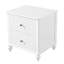 Table de chevet 23 po avec 2 tiroirs - Table de chevet en bois robuste pour la chambre à coucher et le salon, décor moderne, MP1