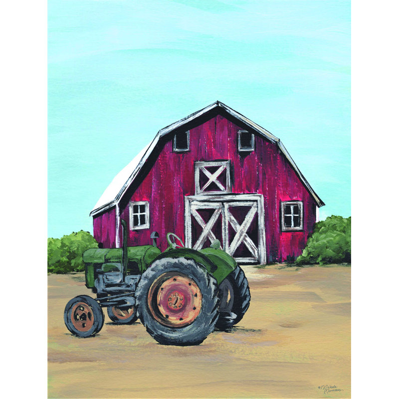 «Park It in the Barnyard», reproduction sur toile tendue, H 16 po x l 12 po