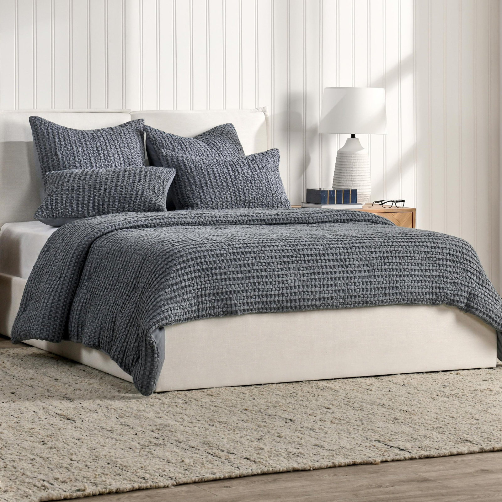 Tasmin Quilt, King Quilt, Natural