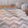 Airionna Hand Tufted Wool/Cotton Chevron Rug in Brown/Beige