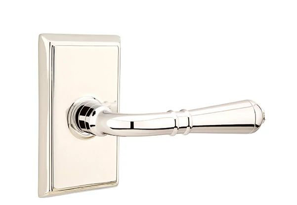 Levier de porte de passage, Nickel poli, Oui
