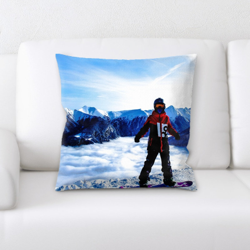 Microsuede Reversible Throw Pillow
