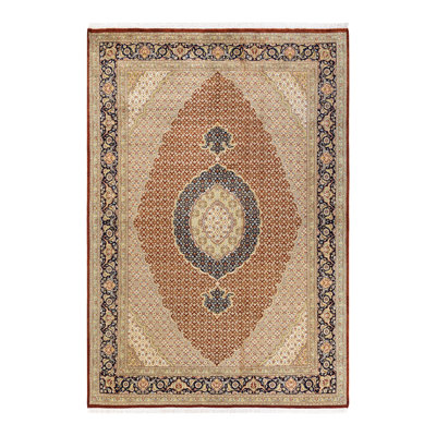 Classic One-of-a-Kind 6' 6" x 9' 6" Hand Knotted Area Rug