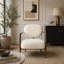 Fauteuil d'appoint moderne, pour une assise confortable-131248036