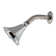 Niagara Conservation N3912CH Earth Luxe 3-Spray with 1.25 GPM 3.35-in. Wall Mount Adjustable Fixed Shower Head in Chrome, 1-Pack | Bathroom Shower Head Sprayer with Pressure Compensation