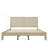 Solid Platform Bed With Rattan-189448606