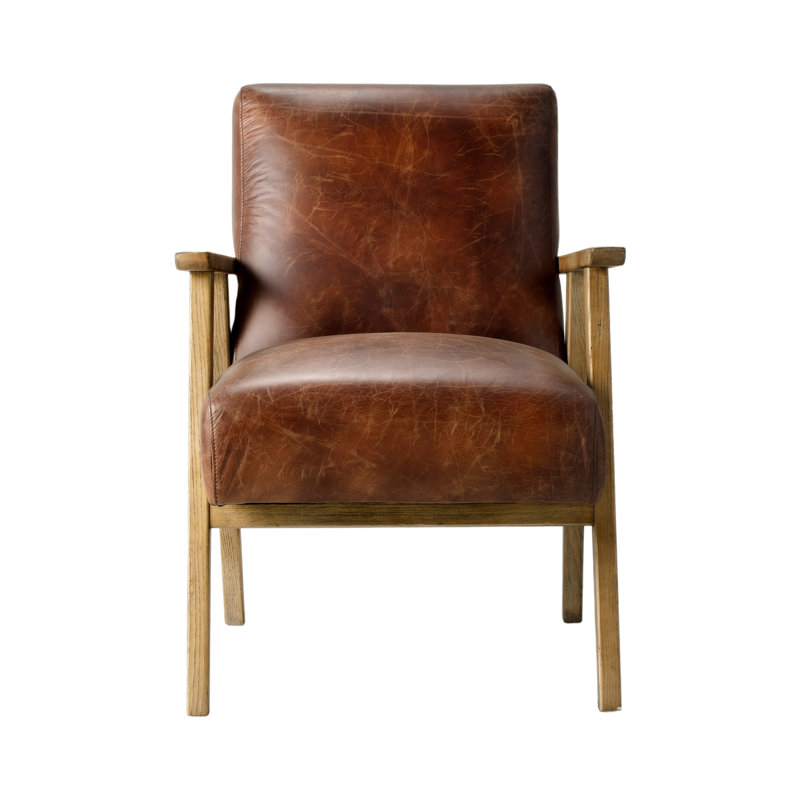 Flossy Genuine Leather Armchair