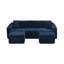 Canapé modulaire 5 pièces rembourré en flanelle de fourrure de lapin-131645567