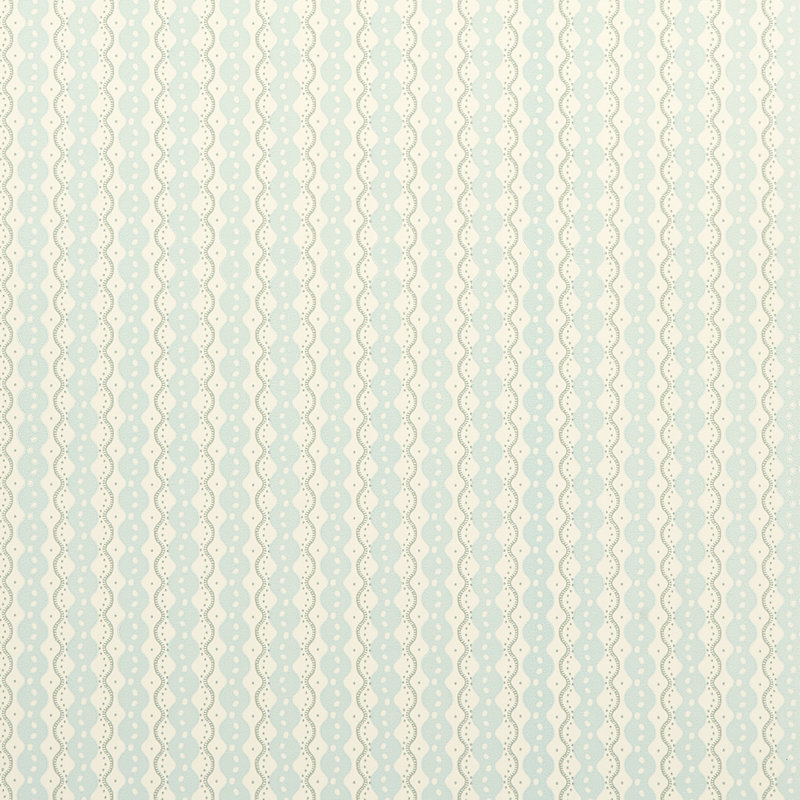 Papier peint Schumacher x Neisha Crosland Centipede, Bleu glacé