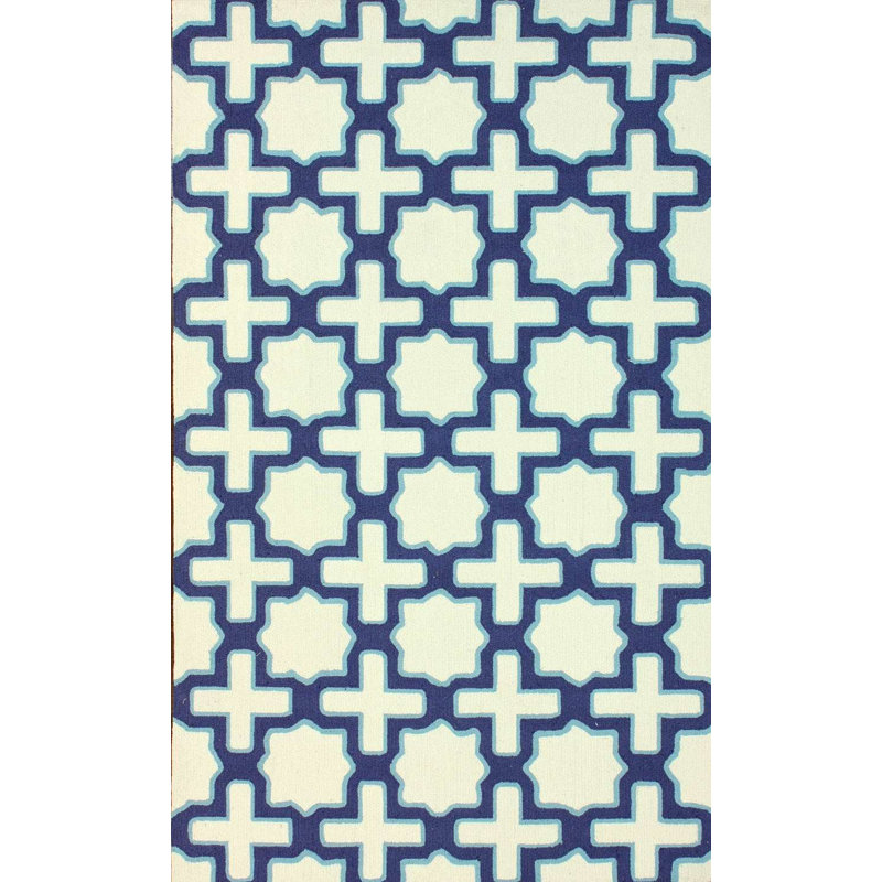 Tapis ivoire crocheté à la main McCallie, Rectangle 7 pi 6 po x 9 pi 6 po