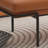 Orange Upholstered Bench