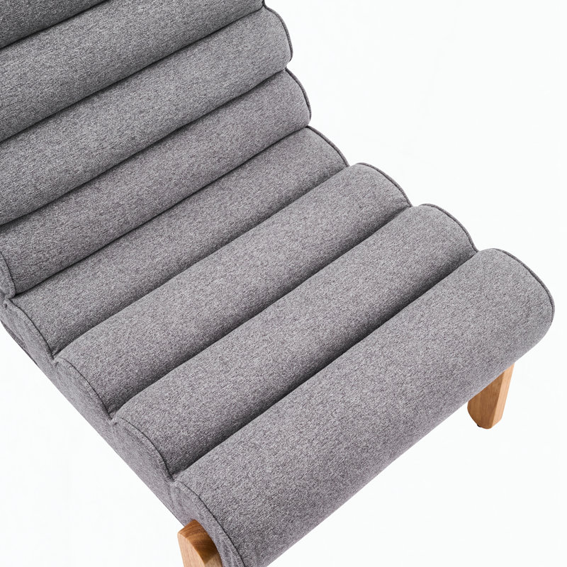 Chaise d'appoint avec structure en bois massif noir, Gris foncé, Naturel