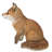 Fox Pup Sitting Statue