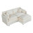 Modern Chenille Loveseat Sofa Couch With Ottoman-506217864-506217865