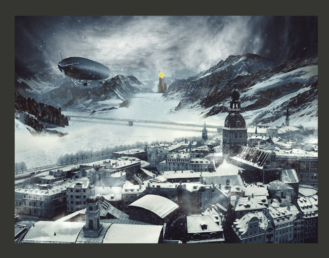 Winter in Russia 2.7m x 350cm Wallpaper, 300 cm x 231 cm