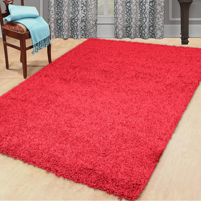 Kailum Solid Colour Shag Area Rug