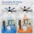 Jamii-Leigh 65/72/84 inch Large Indoor/Covered Outdoor Modern Ceiling Fan with Led Lights and Remote, 6-Speed, Reversible Quiet DC Motor, Timer, 8-ABS-Blade-538237090-539539265-548189007