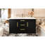 Meuble-lavabo mural avec lavabo en résine de 36 po, 2 tiroirs, glissière lisse, finition peinte imperméable, meuble-lavabo facile d'entretien, fabrication flottante
