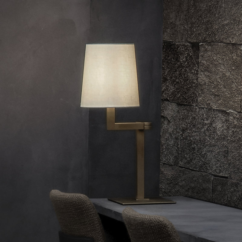 Tonda Desk Table Lamp, Matte Light Satin Bronze