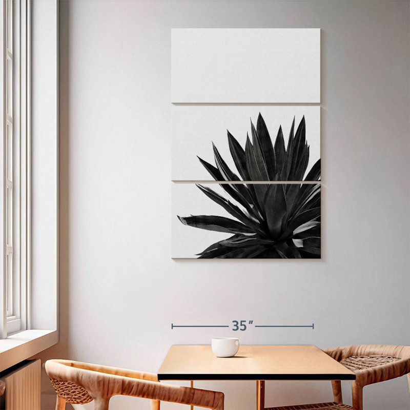 Harnek Agave Cactus BW, H 65 po x l 42 po