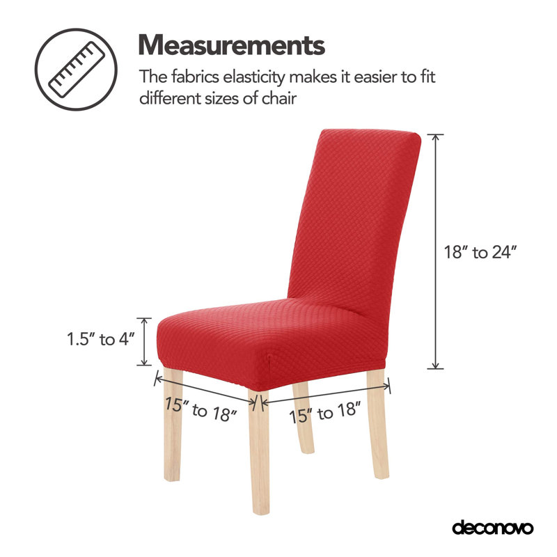 Housse pour chaise de salle à manger, Rouge