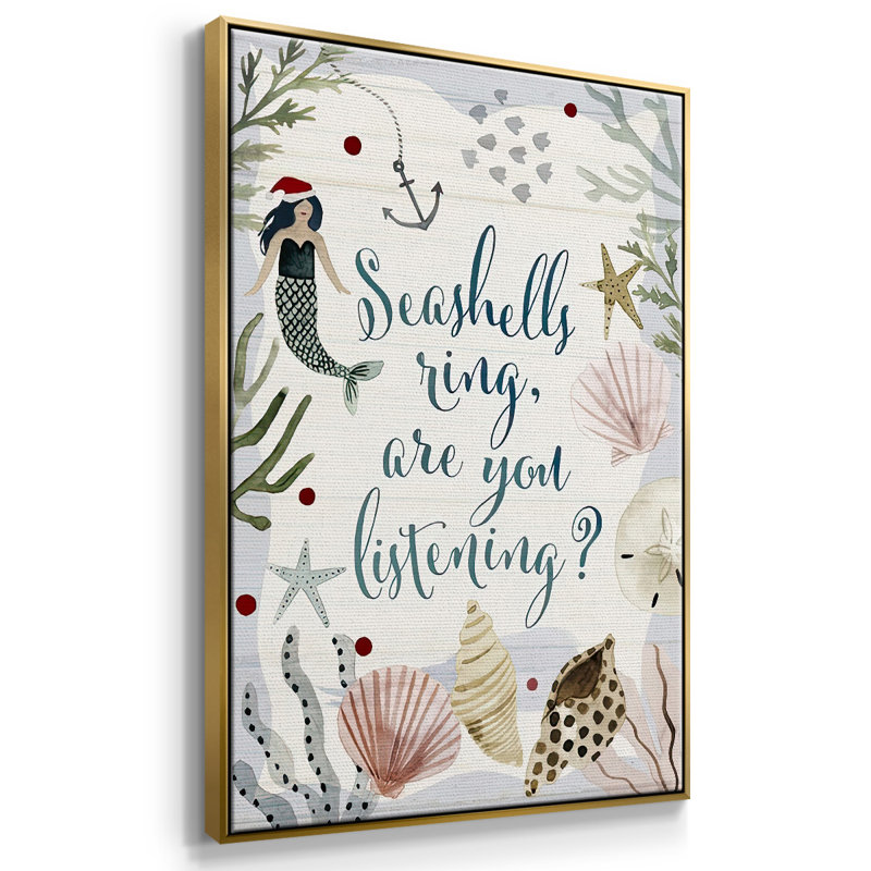 Collection de Noël ensoleillée B, Encadrement doré, H 25 po x l 17 po x P 1,5 po