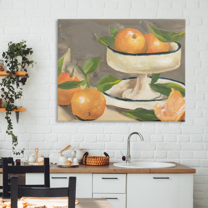 Agrume dans une toile immobile, design par Melissa Wang, 30" H x 40" W