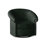 Fauteuil demi-tonneau pivotant en cuir véritable de 88,9 cm Stellan