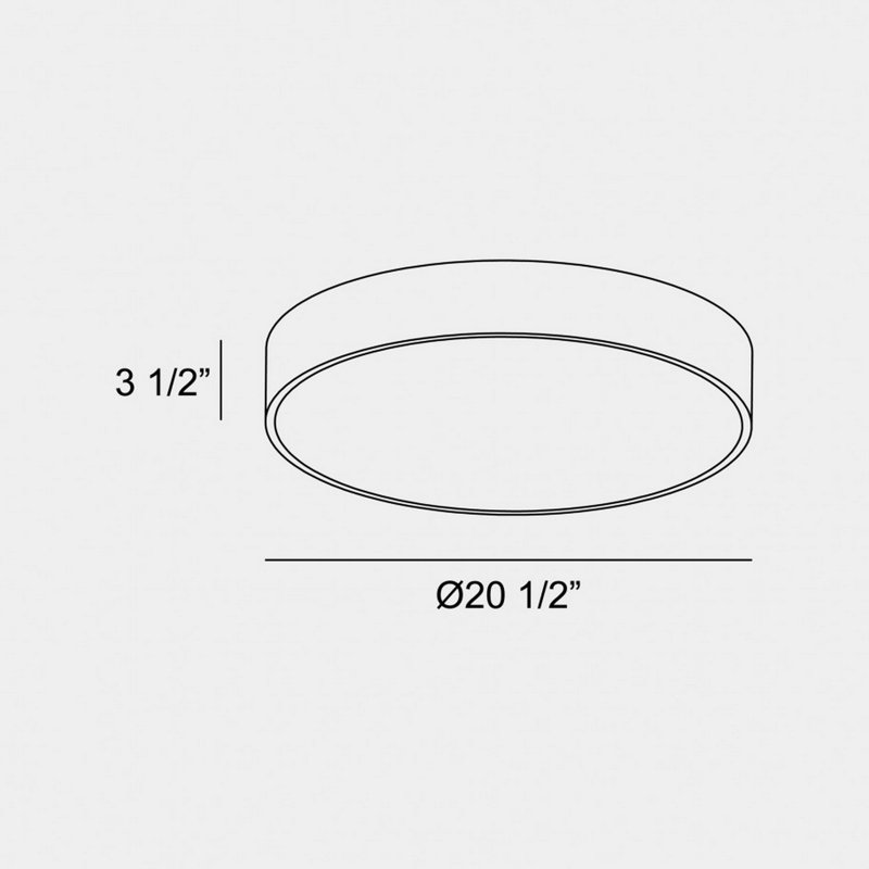 Caprice 1 - Light LED Flush Mount, Black