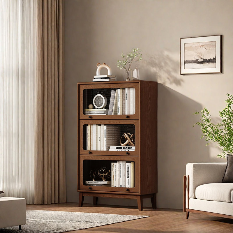 Bibliothèque classique, élégante et tendance, (3 tablettes) H 50,5 po x l 31,4 po x P 12,5 po